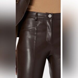 NWT MILLY RUE FAUX LEATHER PANTS. Sz 24